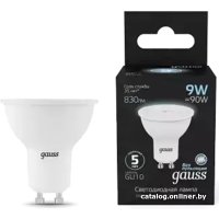 Светодиодная лампочка Gauss MR16 9W 830lm 4100K GU10 LED 101506209