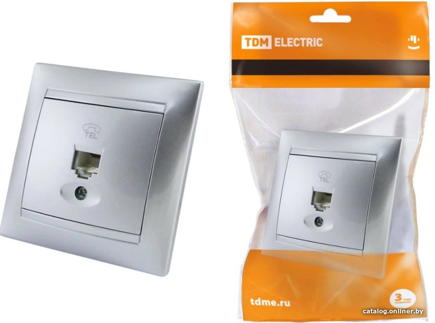 Розетка телефонная TDM Electric Лама SQ1815-0215