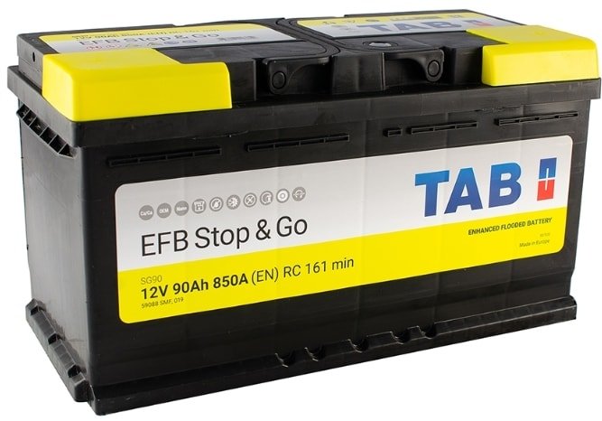 

Автомобильный аккумулятор TAB Magic Stop & Go EFB R (90 А·ч) (212090)