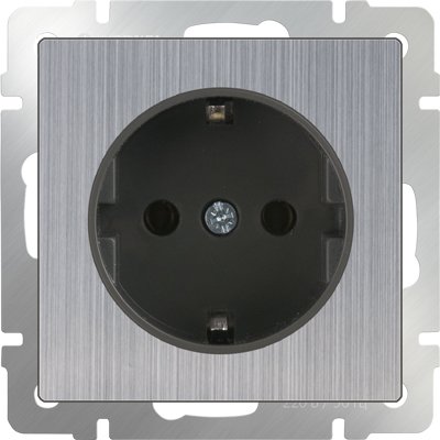 

Розетка Werkel WL02-SKG-01-IP20 (глянцевый никель)