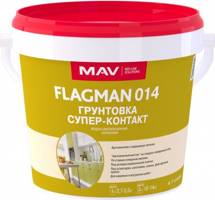 

Акриловая грунтовка Flagman 014 (3 л, белый)