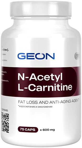 Аминокислота Geon N-Acetyl L-Carnitine (75 капсул)