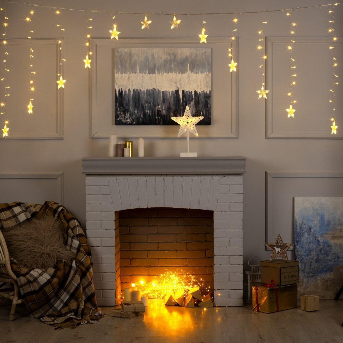 

Гирлянда бахрома Luazon Бахрома-арка 2.5x1.2 м 136 Led 3612418 (белый теплый)