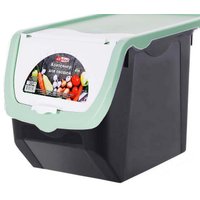 Контейнер Эльфпласт EP506 (12л, черный/фисташковый)