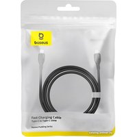 Кабель Baseus Pudding Series Fast Charging Cable 100W USB Type-C - USB Type-C (2 м, черный)