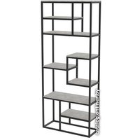 Стеллаж TMB Loft Сартория ЛДСП 80x30x200 (бето чикаго светло-серый)