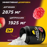 AAKG Prime Kraft Aakg 2:1 & L-Citrulline Dl-Malate (200г, ягодный пунш)