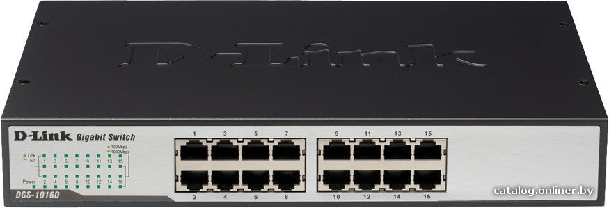 Неуправляемый коммутатор D-Link DGS-1016D