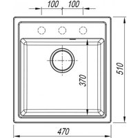Кухонная мойка ARFEKA Dalago 47 Wet Graphite