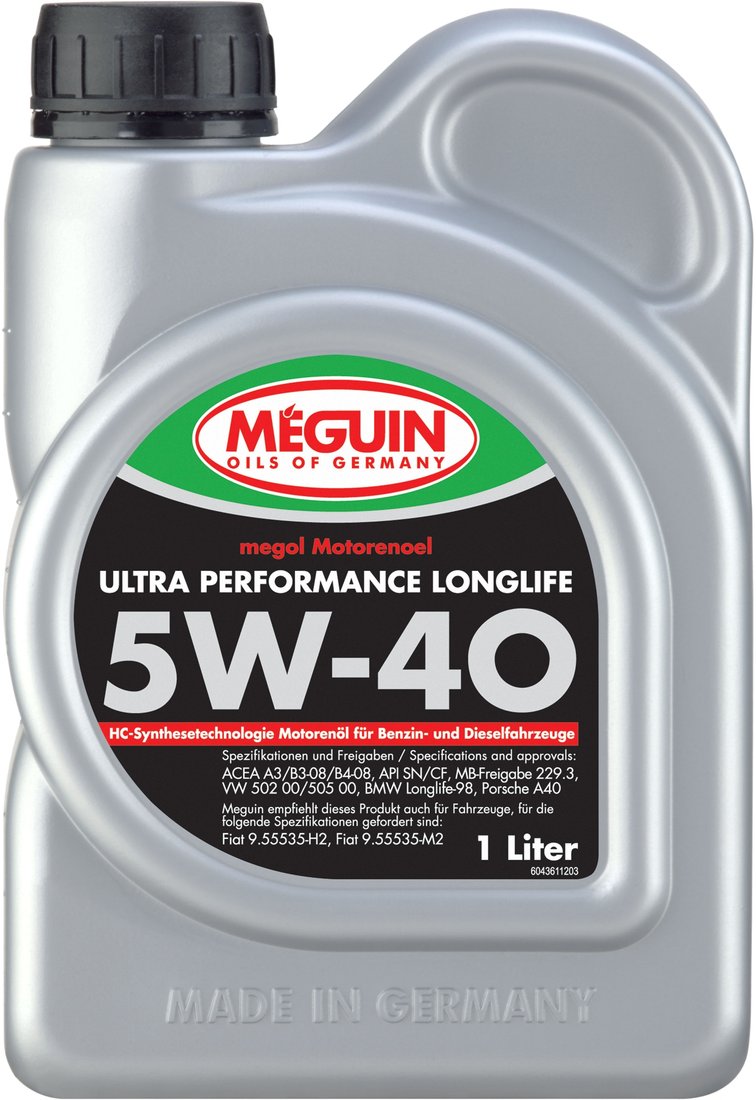 

Моторное масло Meguin Megol Ultra Performance Longlife 5W-40 1л [4361]
