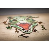 Пазл Eco-Wood-Art Ти-Рекс L в деревянной упаковке (570 эл)
