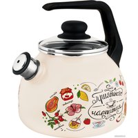 Чайник со свистком Appetite Приятного чаяпития 4с209я