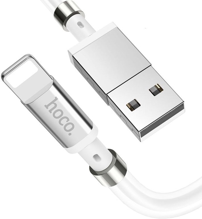 Кабель Hoco U91 Magic Magnetic USB - Lightning (1 м, белый)
