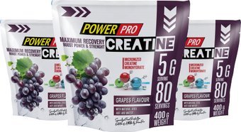 Моногидрат креатина Power Pro Creatine Maximum Recovery (400г, виноград)