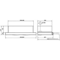 Кухонная вытяжка Elikor Slide 50П-1000 227274 (черный/стекло черное)