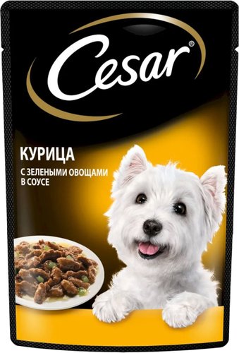 Пресервы Cesar курица с зелеными овощами в соусе 85 г