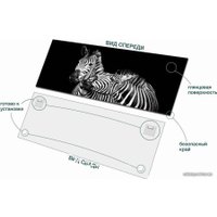 Картина на стекле Stamprint Две зебры AN013 (50x125)