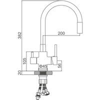 Смеситель Ledeme L74255-3