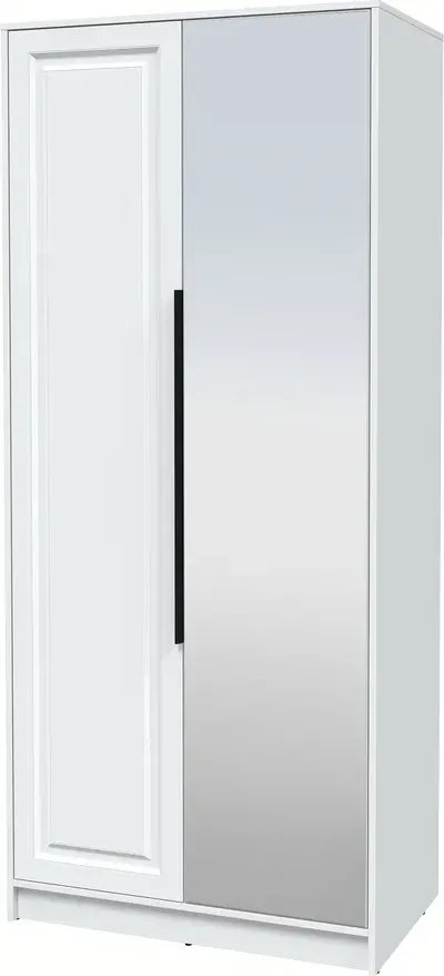 

Шкаф распашной Интерлиния Концепт КТ-Ш2з Деко (белый платинум/белый)