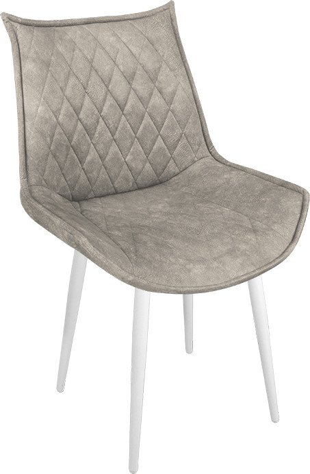 

Стул Трия Фэнди К1С (белый матовый/микровелюр Wellmart Dark Beige)