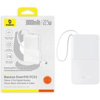 Внешний аккумулятор Baseus EnerFill FC51 Bipow2 Pro Power Bank 30000mAh (белый)