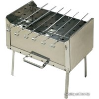 Разборный мангал КЕДР плюс Мангал-дипломат МД-6Н (нерж.) + 6 шампуров