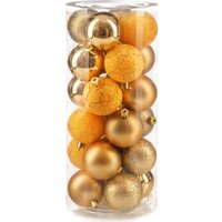 Елочная игрушка Ausini VT25-04020-1 (золото, 24 шт)