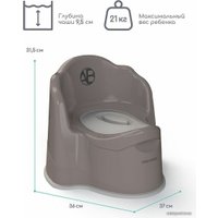Детский горшок Amarobaby Ergonomic AB221103Er/11 (серый)