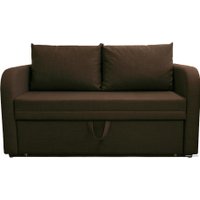 Диван Brioli Пино Т двухместный (рогожка, J5 коричневый)