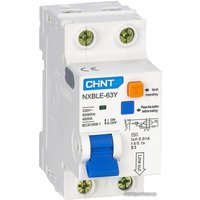Дифференциальный автомат Chint NXBLE-63Y 1P+N 63A 30mA AС С 4.5kA
