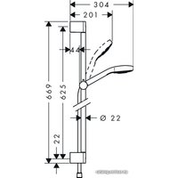 Душевой гарнитур  Hansgrohe Croma Select E Multi EcoSmart 26581400