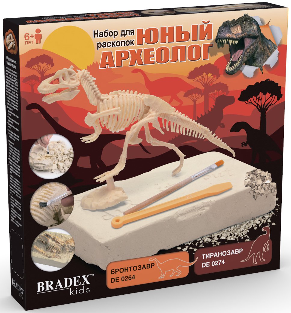 

Набор для опытов Bradex Юный археолог DE0274 (тиранозавр)