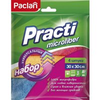 Салфетка хозяйственная Paclan Practi Microfiber 30x30 (4 шт)