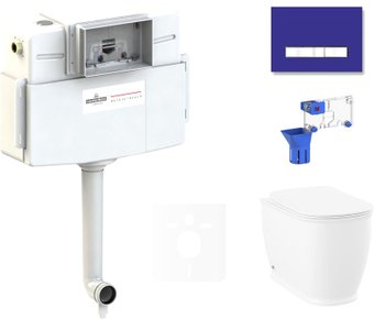 Унитаз приставной Lavinia Boho Relfix Bell Pro 5 в 1 87551003 (фиолетовый стекло)