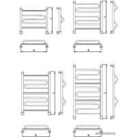 Полотенцесушитель Luxon W 100x50