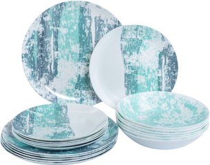 Набор тарелок Luminarc Diwali Acctit Turquoise V9710 (18пр)