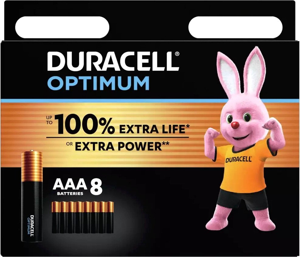 

Батарейка DURACELL Optimum AAA/LR03 MN 2400/8 Alkaline 1.5V (8шт)