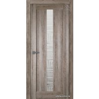 Межкомнатная дверь Belwooddoors Челси 60 см (мателюкс белый 5, шпон дуб медовый)