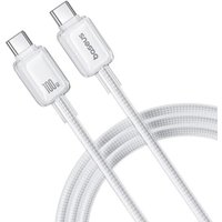 Кабель Baseus Crystal Fast Charging 100W USB Type-С - USB Type-С (1 м, белый)