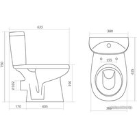 Унитаз напольный Santek Анимо (1WH302135)