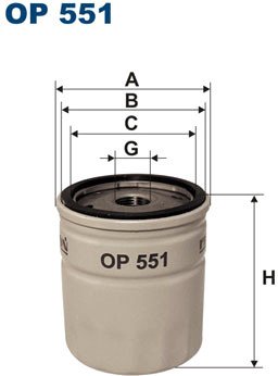 

Масляный фильтр Filtron OP 551