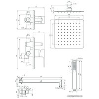 Душевая система  Deante Anemon NAC 09AP