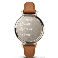 Умные часы Garmin Lily 2 Classic (кремовое золото/коричневый)