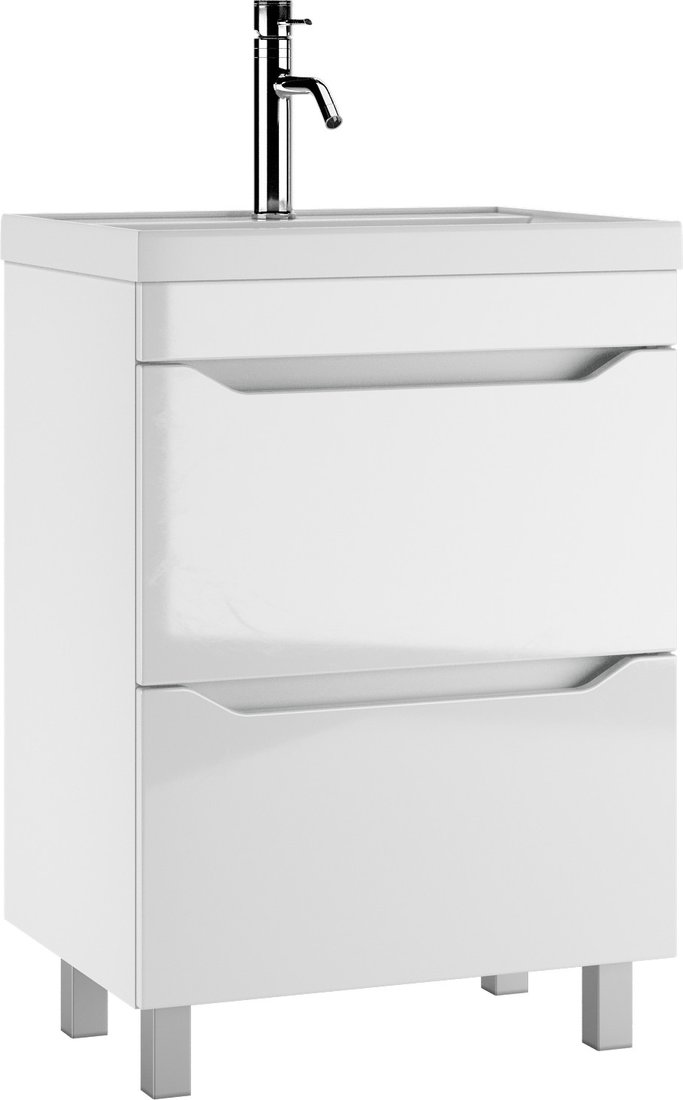 

Айсберг Тумба под умывальник Unit 60 Ева В2 DA5911T (с двумя ящиками)