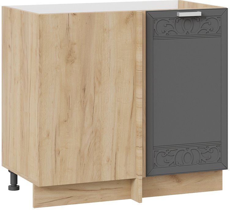 

Шкаф напольный Трия Долорес 1Н9У (дуб крафт золотой/титан)