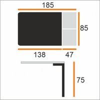 Кухонный стол Виста Бонн-ок HPL 85x138/185 (камень бежевый+черный/дуб олово)