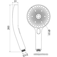 Душевая лейка IDDIS SpaHome SPA3F0Ci18
