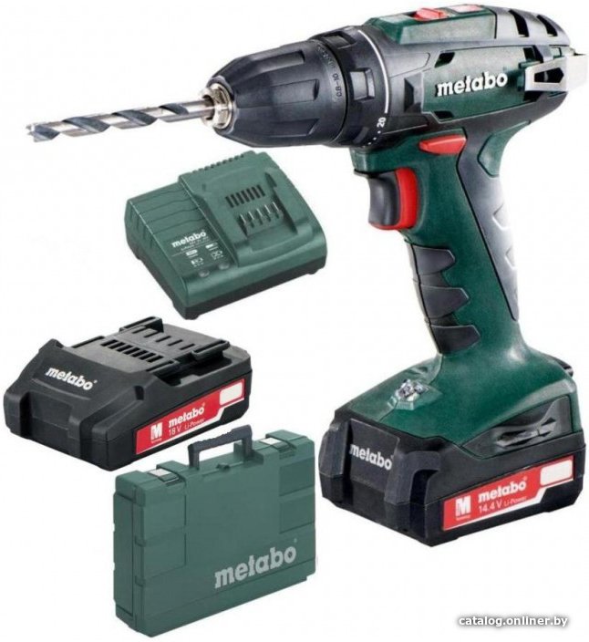 Дрель-шуруповерт Metabo BS 14.4 602206550 (с 2-мя АКБ, кейс)