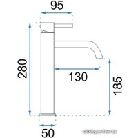 Смеситель Rea Lungo REA-B4526 (матовое золото)