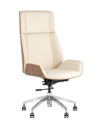 Офисное кресло TopChairs Crown SN A312 8383-1 Walnut Back (бежевый)